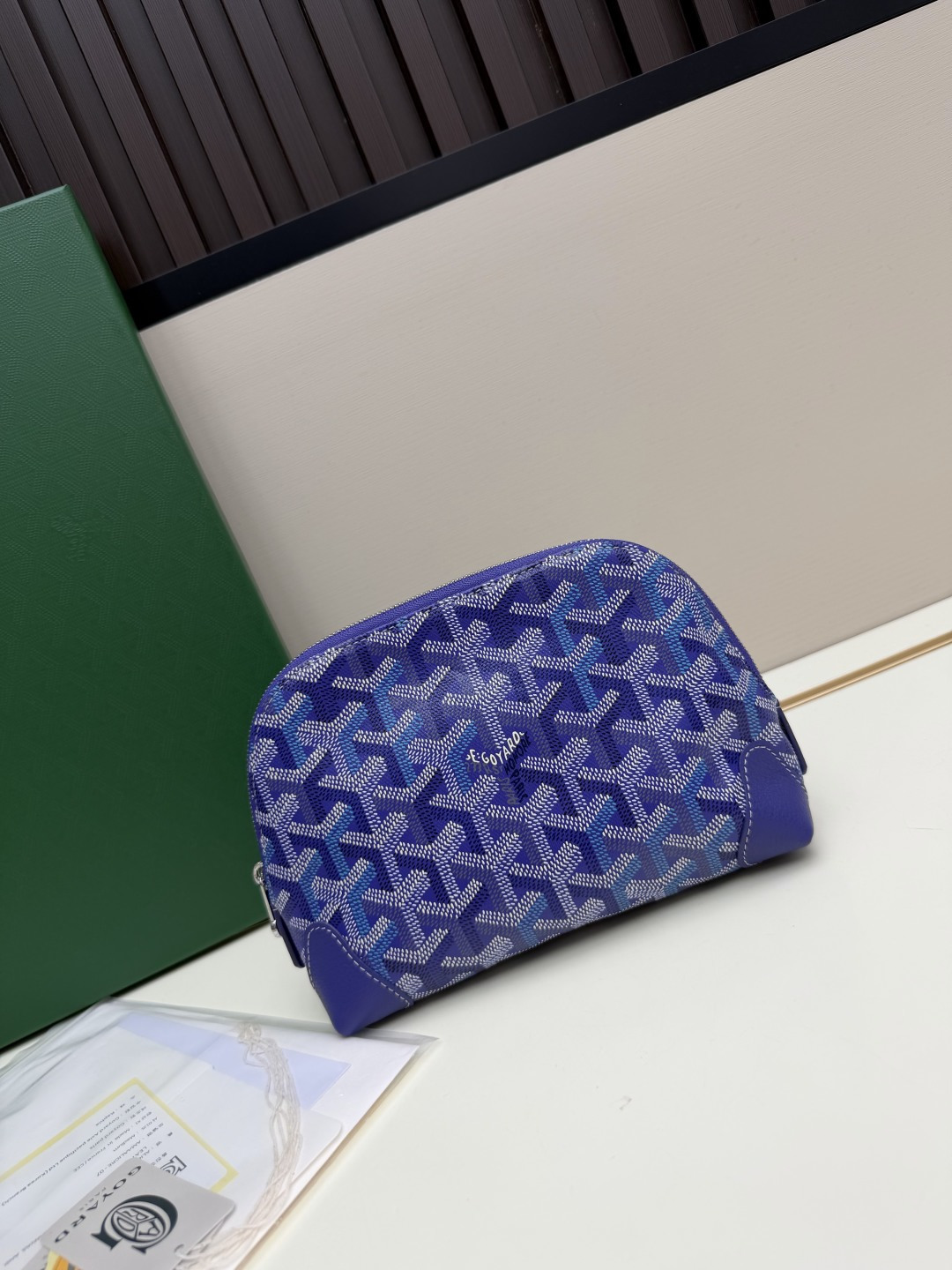 GOYARD ゴヤール ヴァンドーム コスメティックポーチ スーパーコピー ブルー