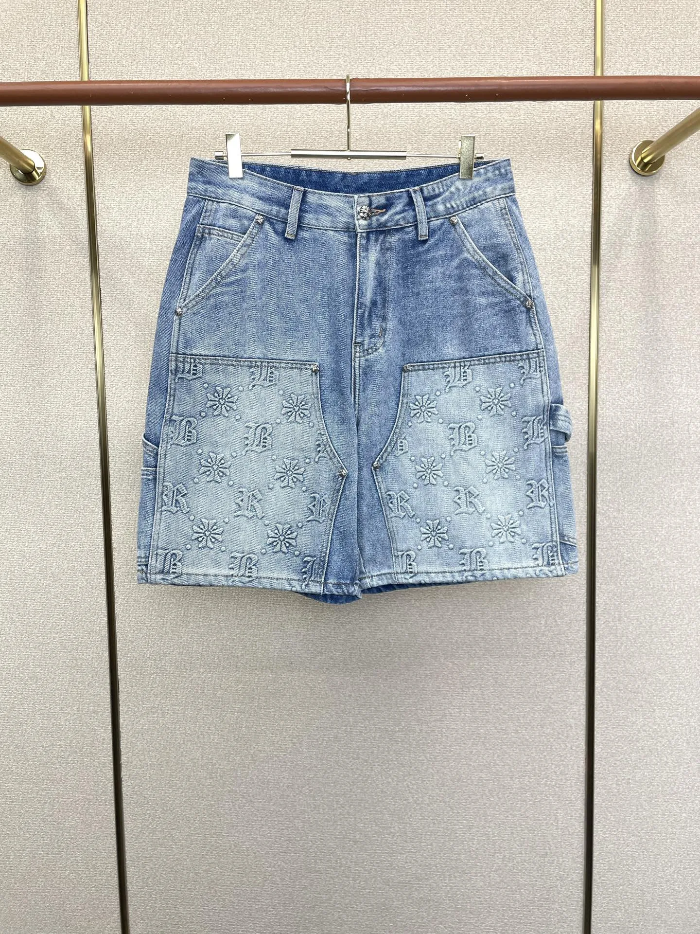 おしゃれ カジュアル クロムハーツ パンツ 偽物 デニムハーフパンツ