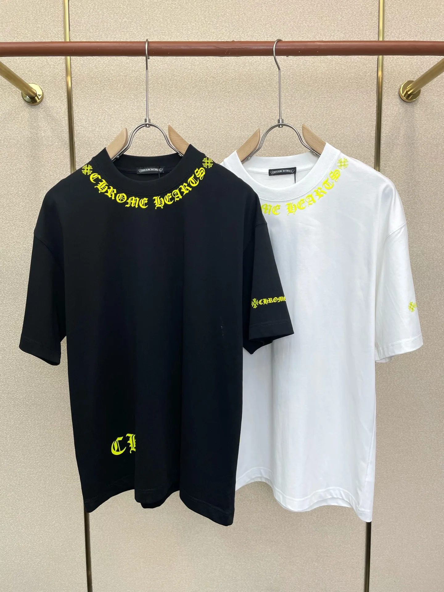 カジュアル おしゃれ クロムハーツ Tシャツ 偽物 クルーネック 半袖Tシャツ