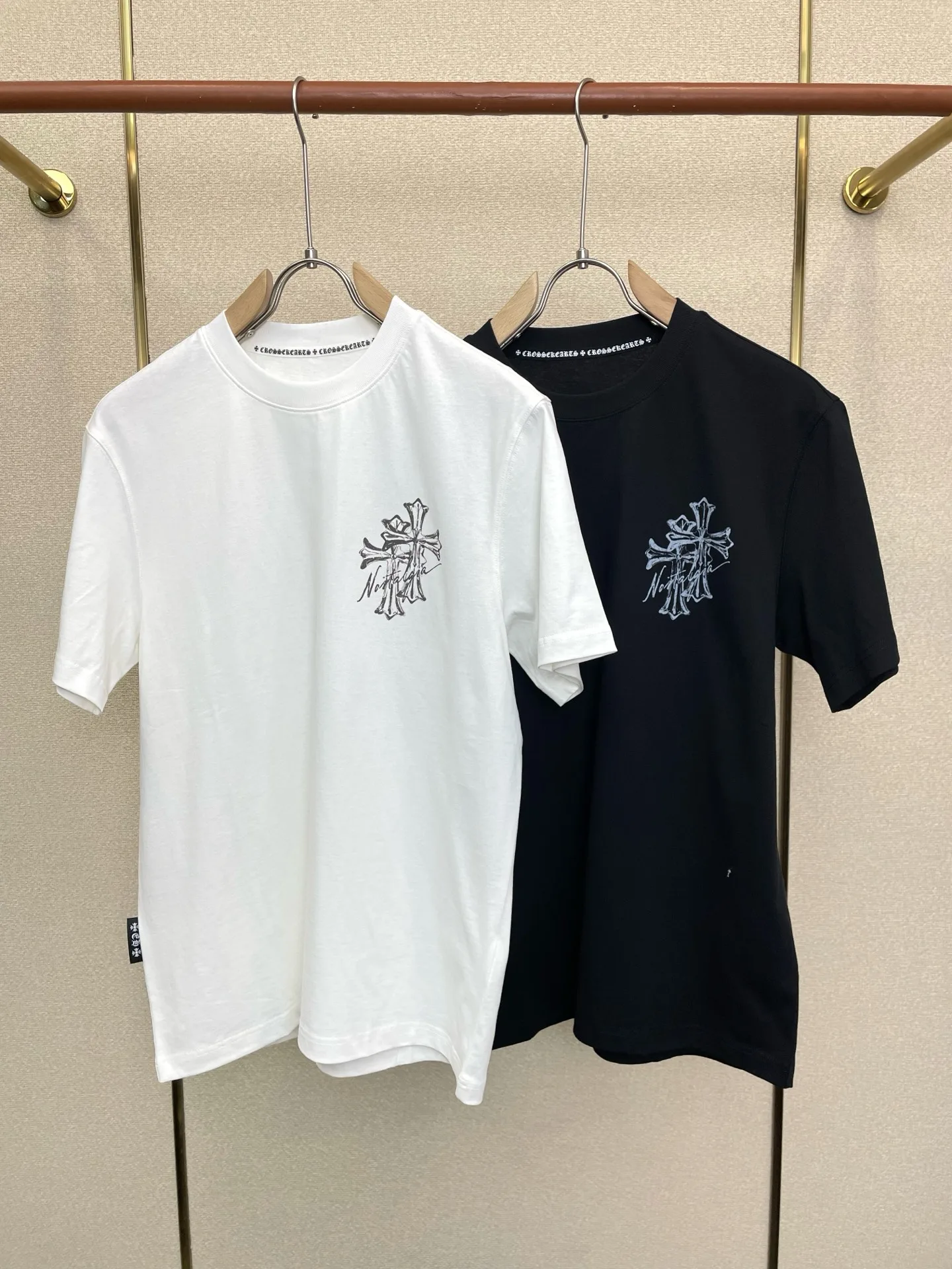 クロムハーツ Tシャツ 偽物 プリント カジュアル クルーネック 半袖Tシャツ