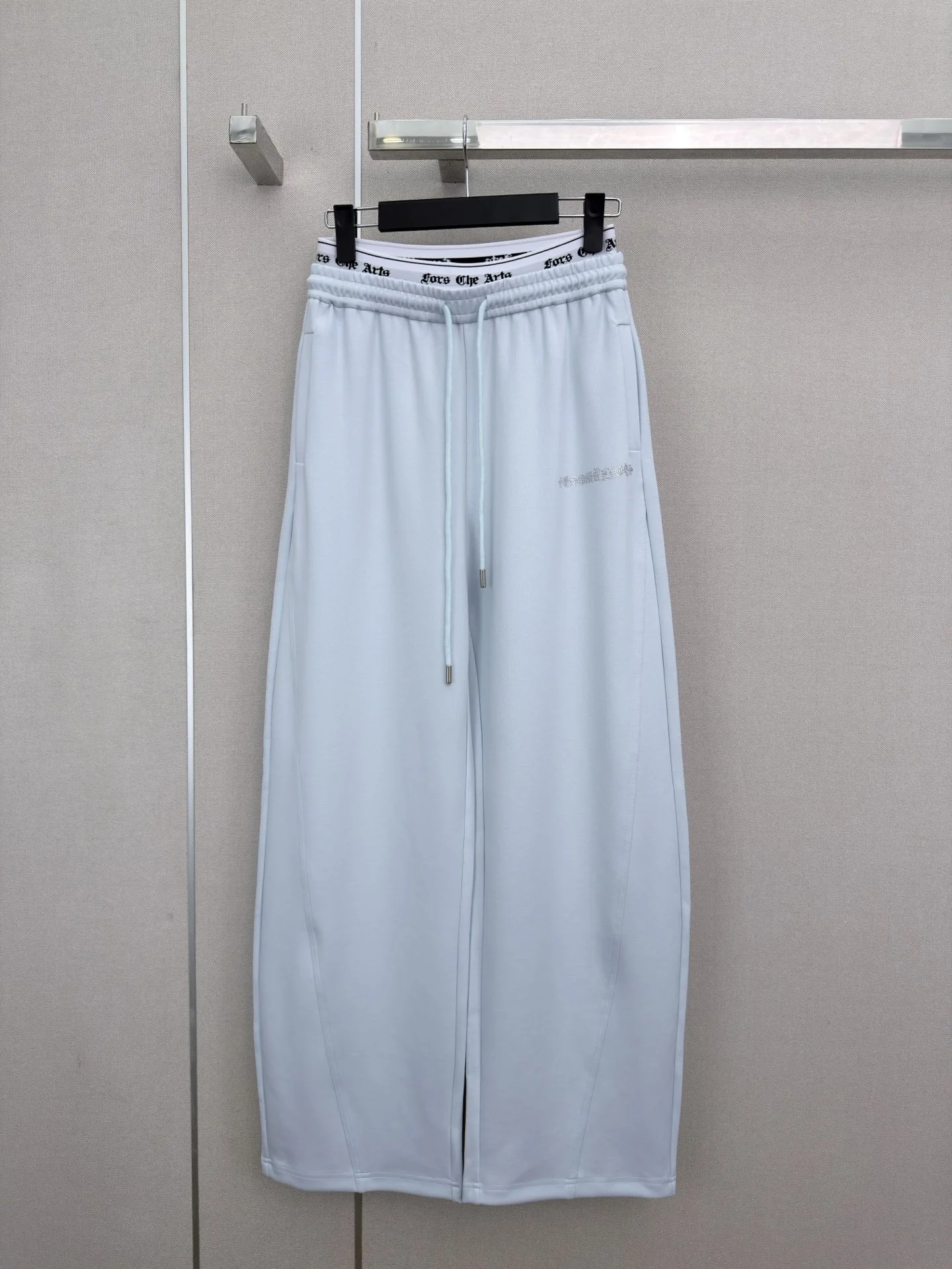 ウエストロゴ スウェットパンツ クロムハーツ パンツ 偽物 ライトブルー