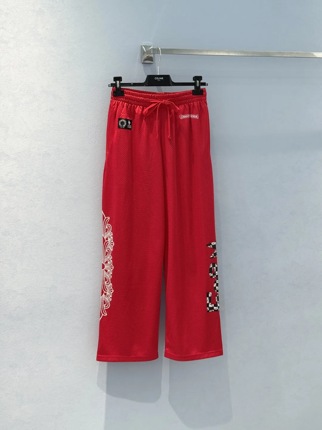メッシュイージーパンツ カジュアル クロムハーツ パンツ 偽物 レッド