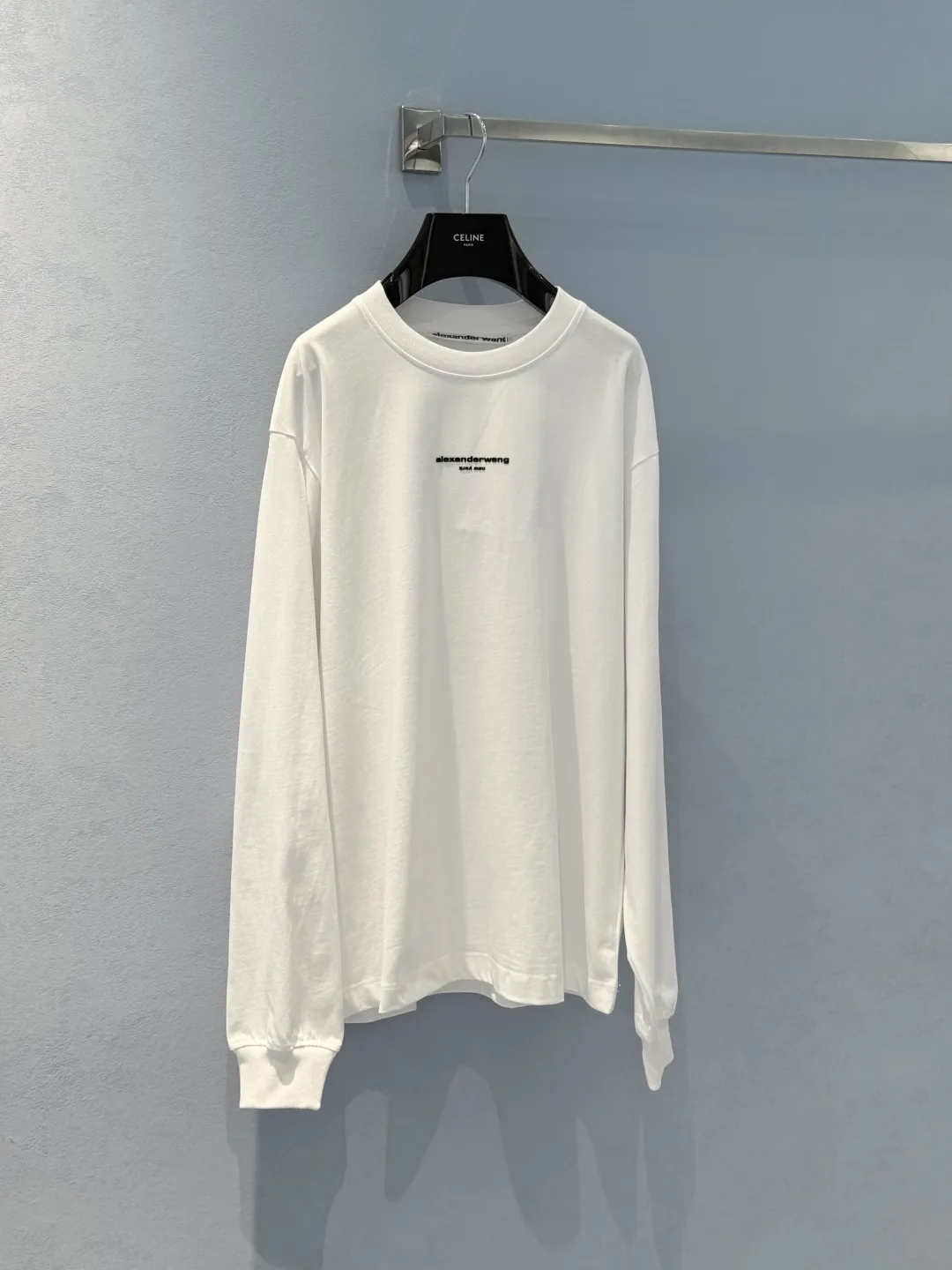 定番 カジュアル アレキサンダーワング Tシャツ コピー コットン 長袖Tシャツ ホワイト