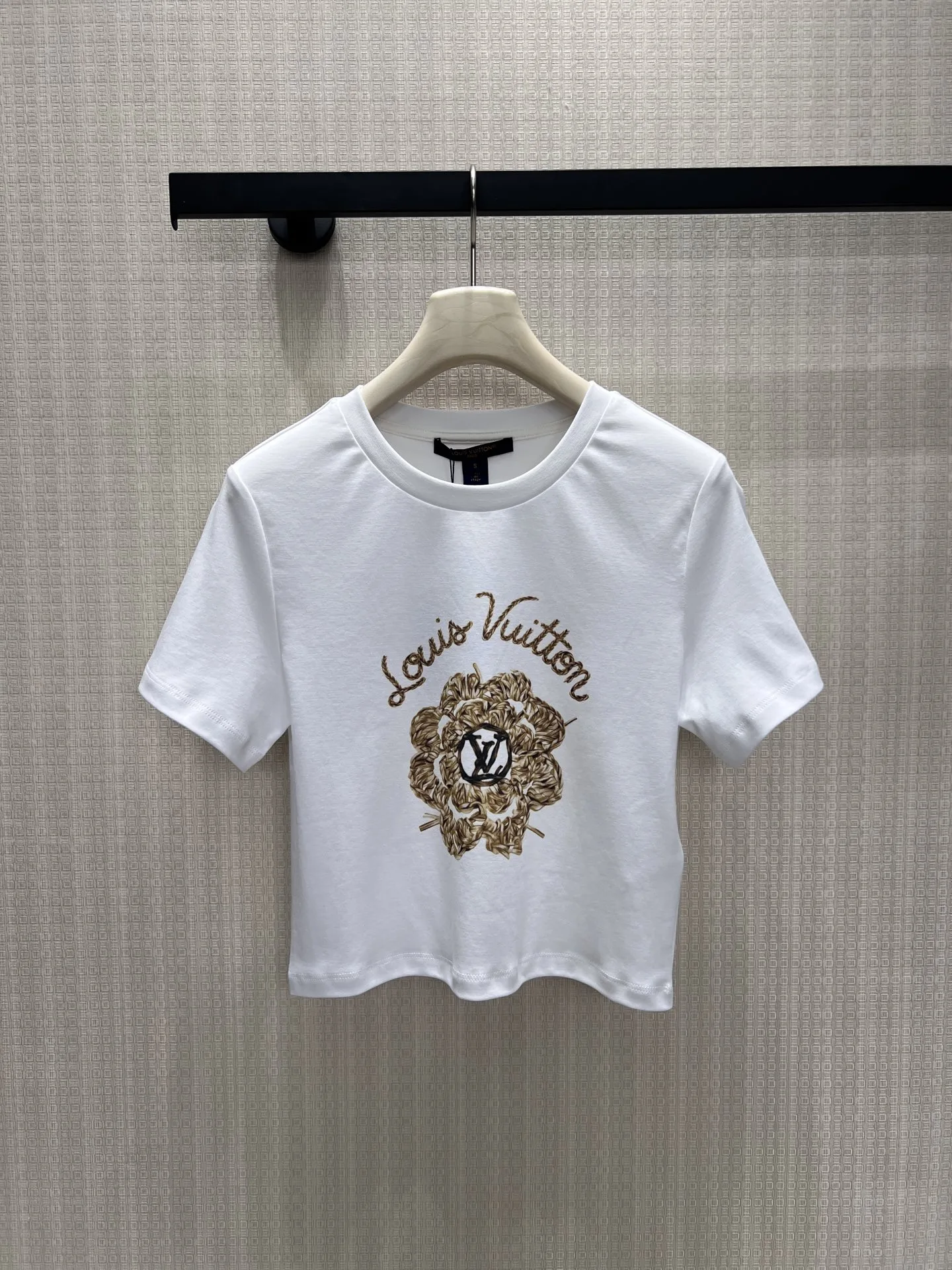 ラフィア フラワー クロップトップ ルイ・ヴィトン Tシャツ コピー 半袖Tシャツ