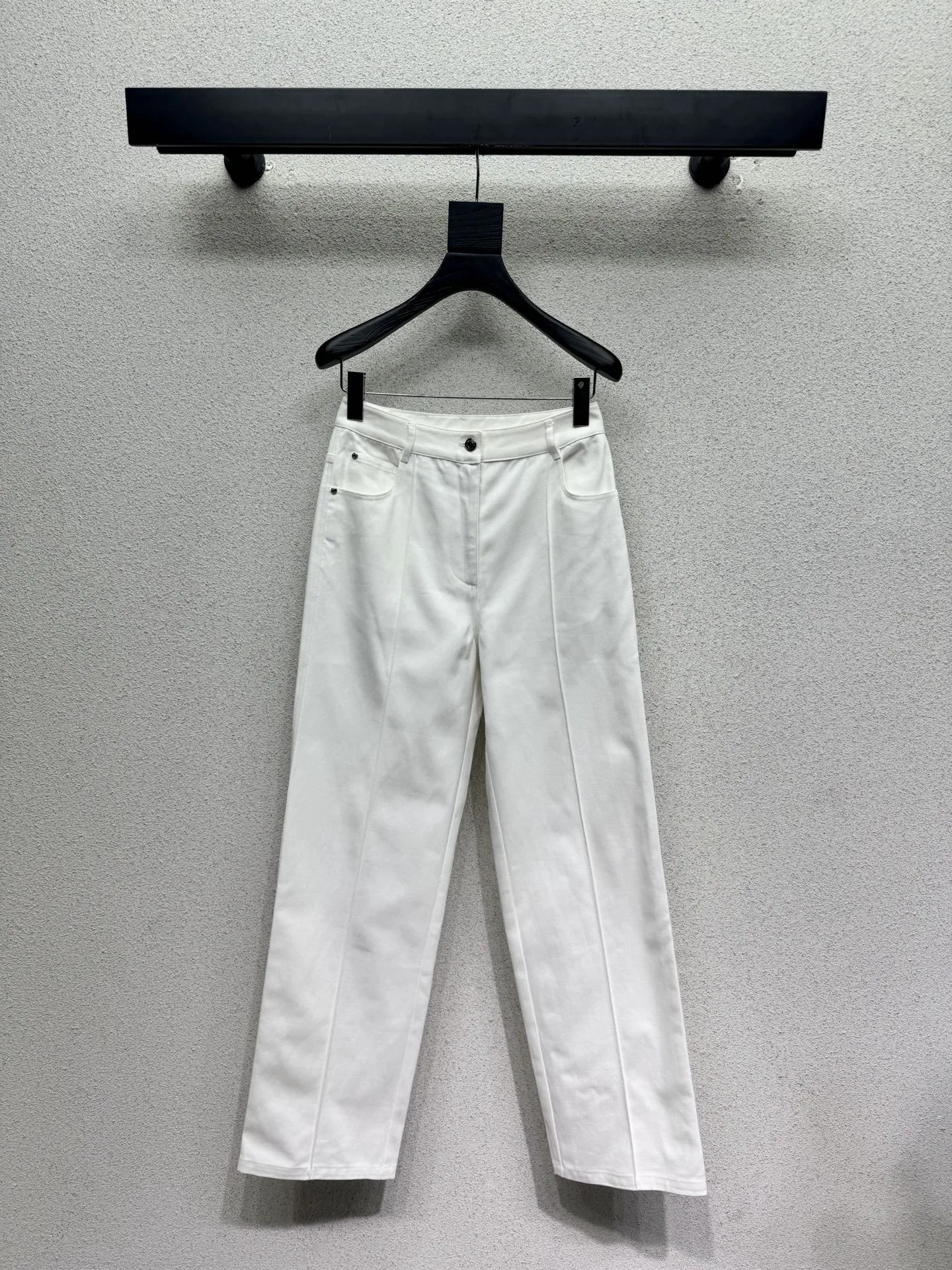 センターシーム コットン デニムパンツ エルメス ジーンズ コピー ホワイト