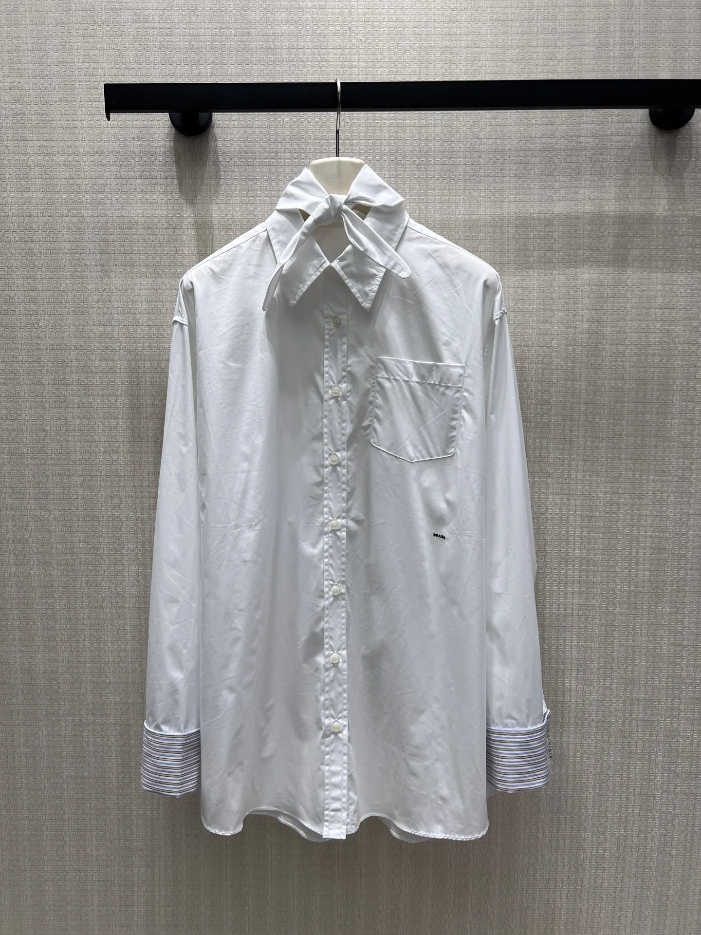 カジュアル 洗練された プラダ シャツ 偽物 コットン チュニック 合わせやすい