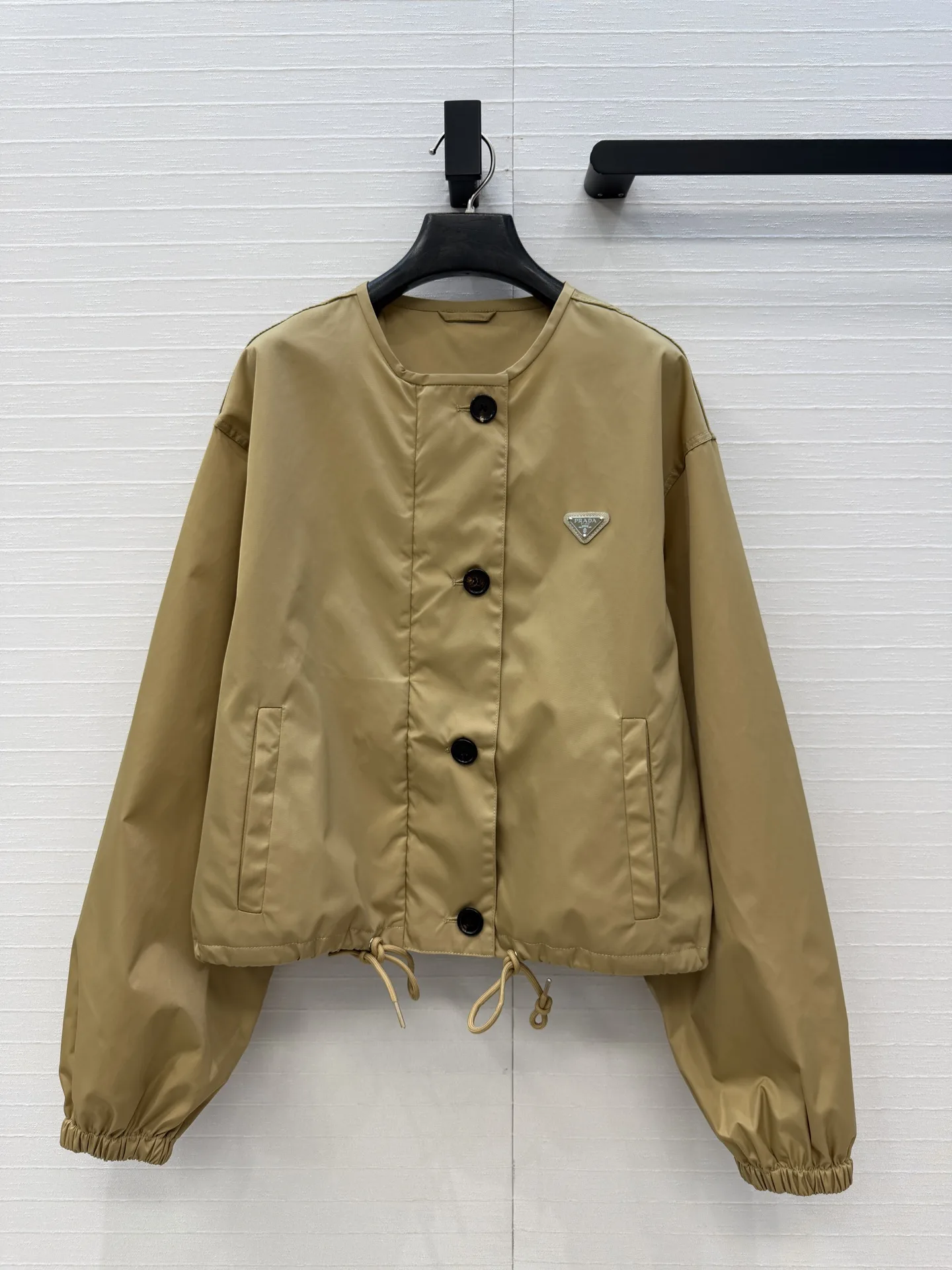 洗練された カジュアル プラダ ジャケット 偽物 ノースリーブブルゾン ベージュ