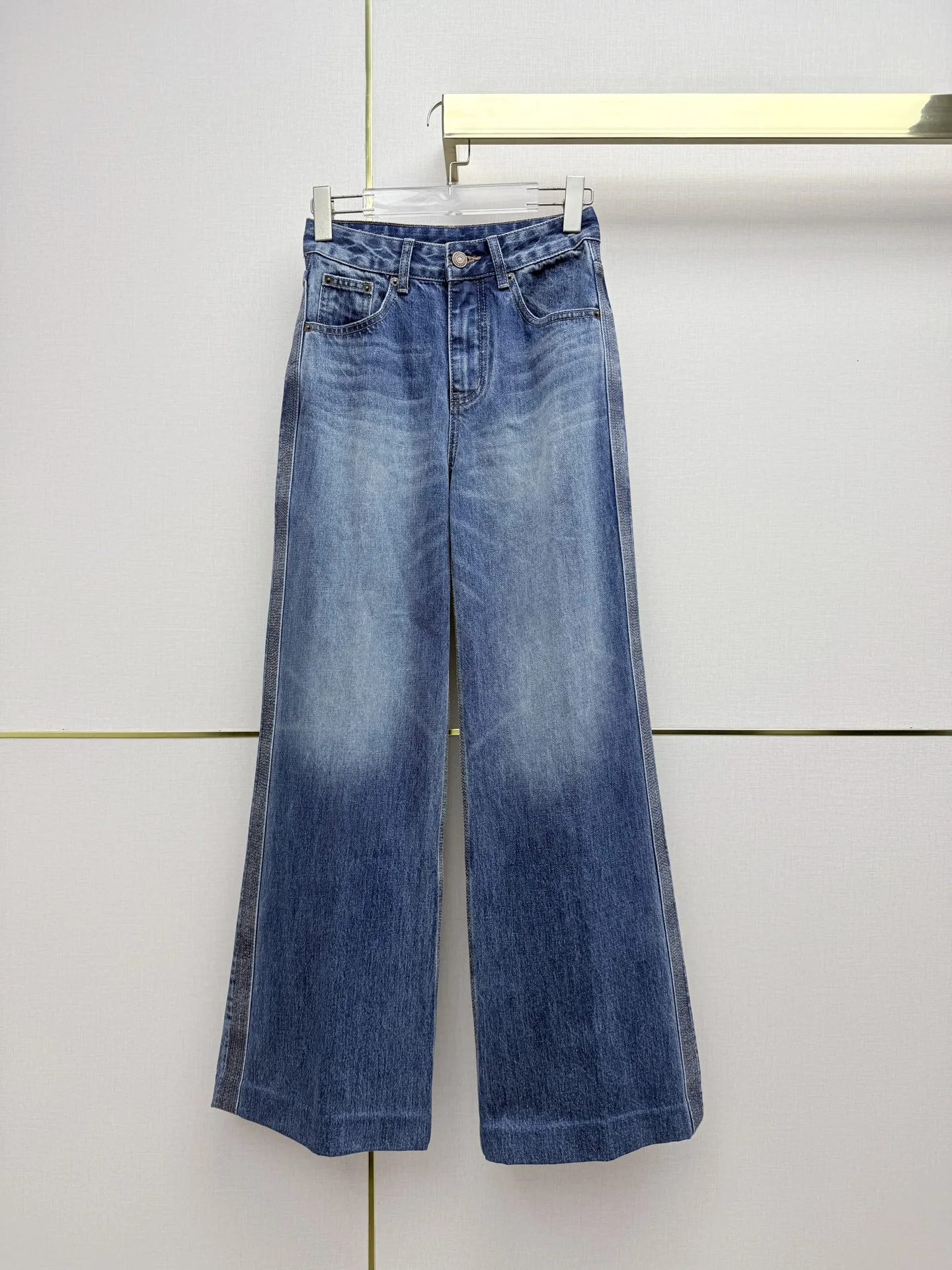 お洒落 合わせやすい デニムパンツ セリーヌ ジーンズ 偽物 ブルー