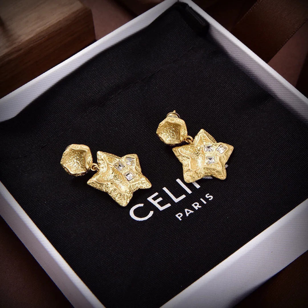 お洒落 星モチーフ ピアス リーヌ イヤリング 偽物 レディース アクセサリー