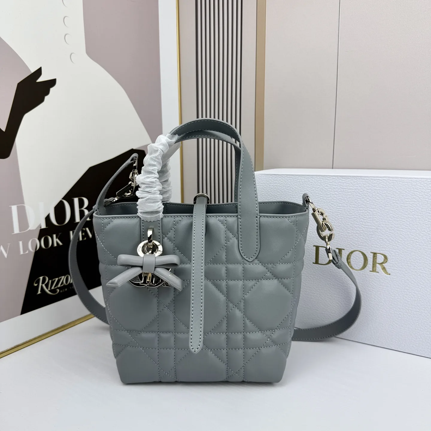 カジュアル Dior Toujours スモール ハンドバッグ クリスチャン・ディオール コピー グレー