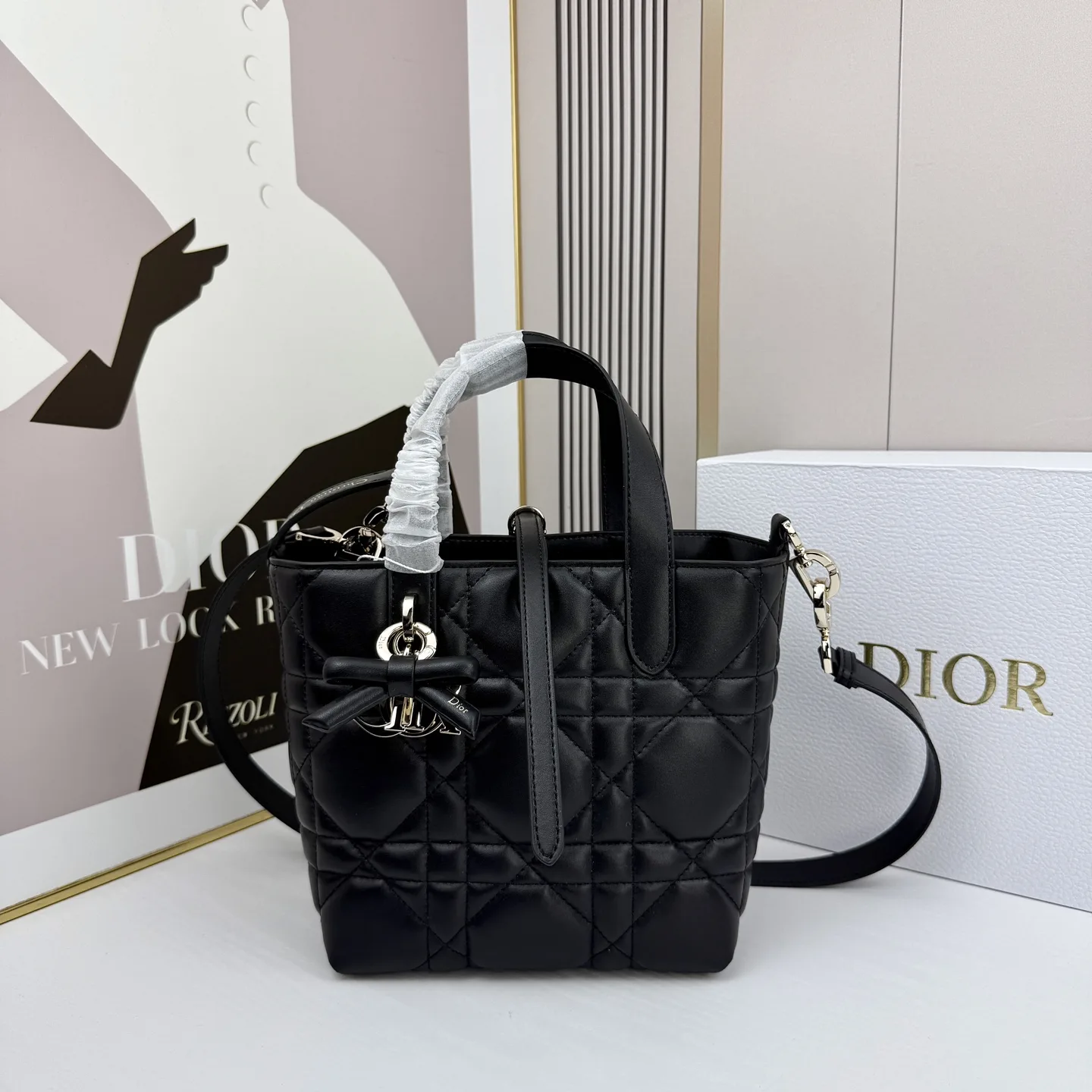 定番 人気 Dior Toujours スモール ハンドバッグ クリスチャン・ディオール コピー ブラック
