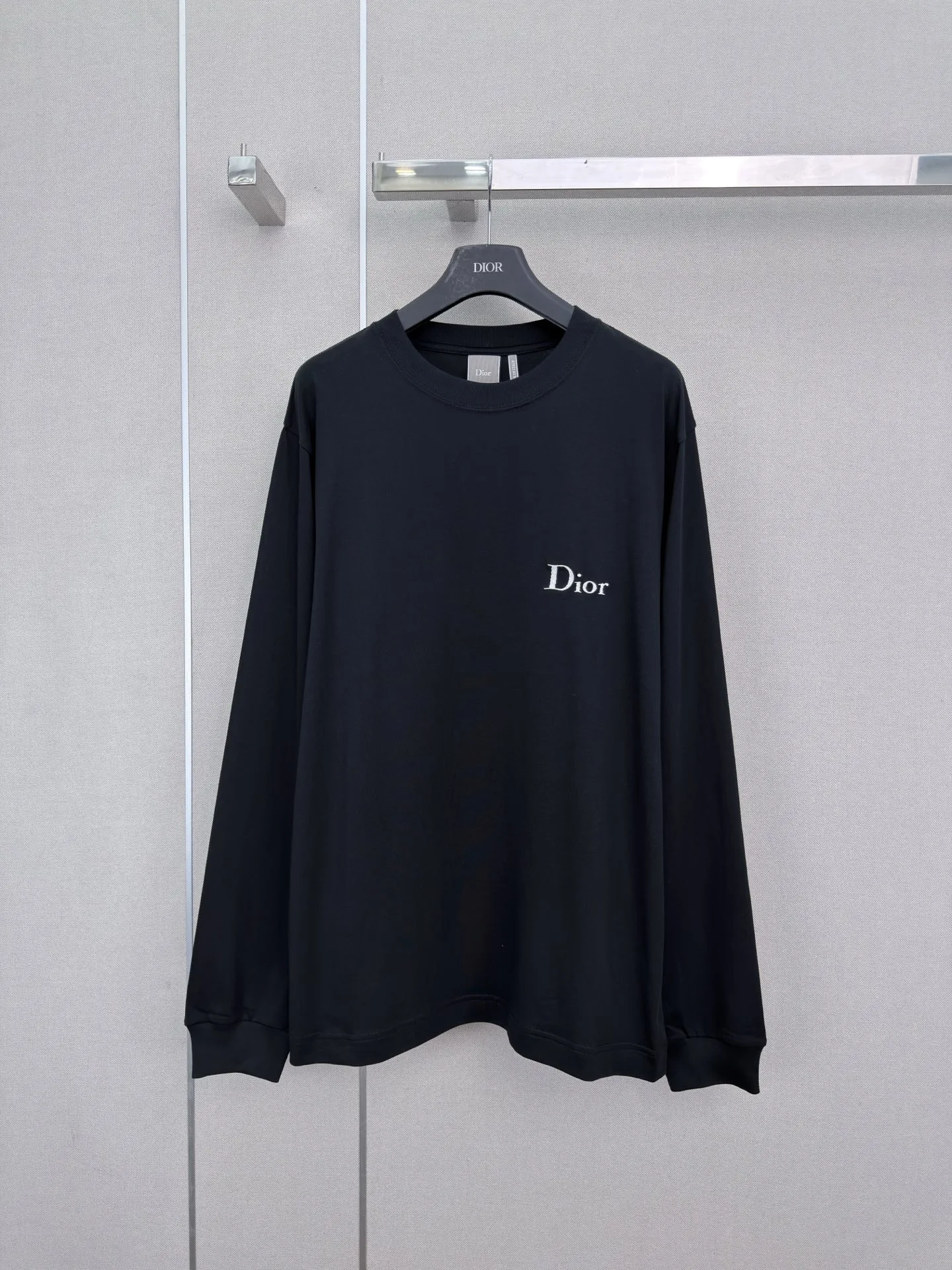 カジュアル ロゴ 長袖Tシャツ クリスチャン・ディオール Tシャツ 偽物 ブラック