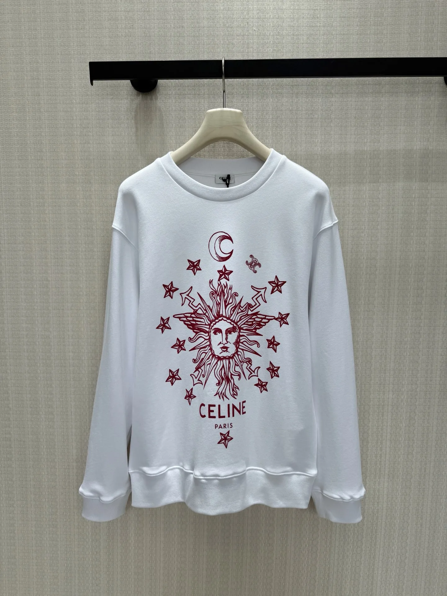 カジュアル プリント入り スウェットシャツ セリーヌ Tシャツ コピー コットン