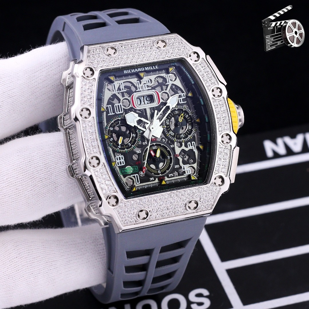 高級 腕時計 カジュアル リシャール・ミル 時計 コピー 機械式 ダイヤモンド メンズ ファッション 