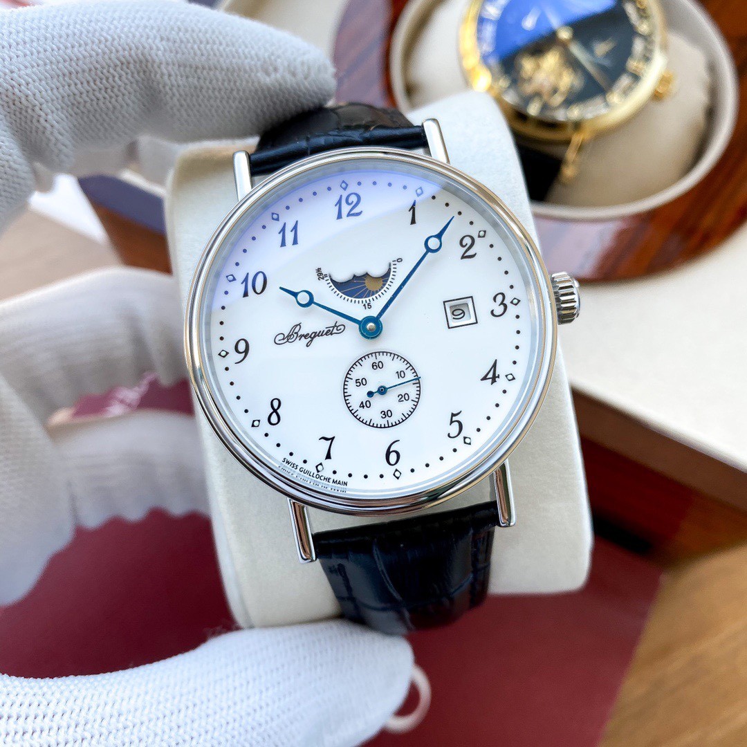 洗練された 大人 カジュアル ビジネス ブレゲ 時計 スーパーコピー メンズ 腕時計 日付表示 エレガント 上品
