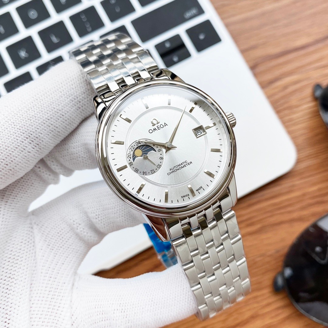 人気 シンプル ビジネス カジュアル オメガ 時計 コピー お洒落 メンズ 自動巻き スタイリッシュ 腕時計
