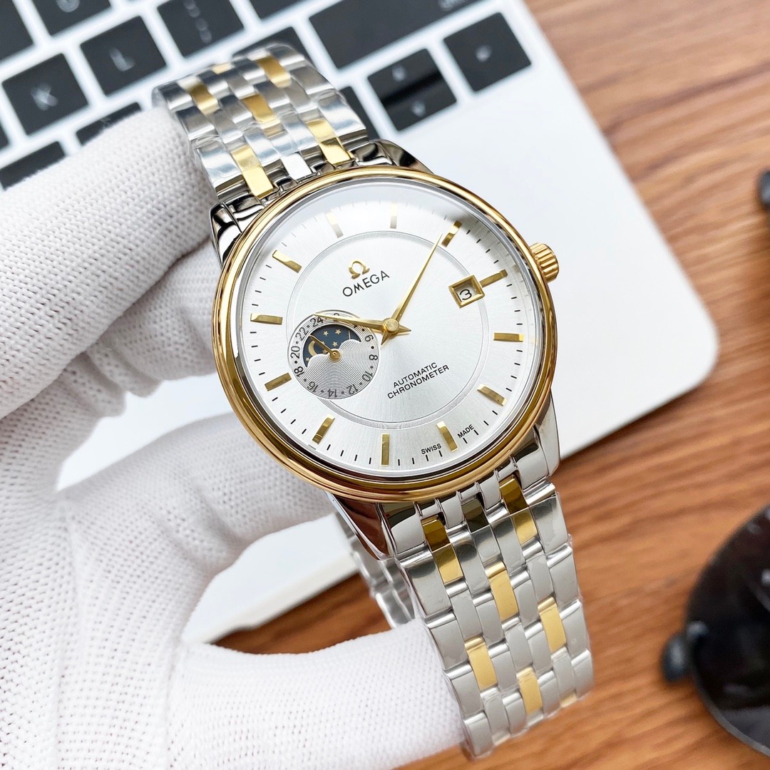 オメガ 時計 コピー  人気 シンプル ビジネス カジュアル お洒落 メンズ 自動巻き スタイリッシュ 腕時計