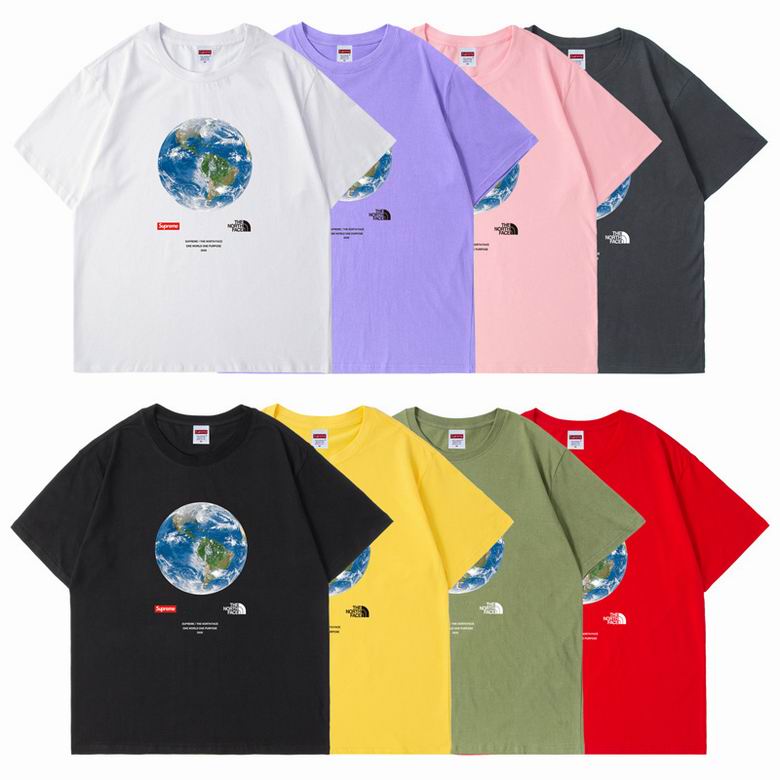全8色 ゆったり ユニセックス クルーネック 定番 カジュアル シュプリーム tシャツ コピー おしゃれ 人気