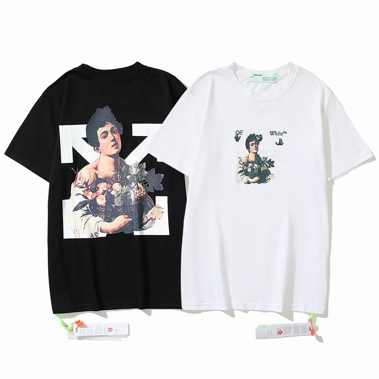 ストリート ファッション ゆったり オフホワイト tシャツ コピー 春夏 定番 トップス 半袖 カジュアル ユニセックス