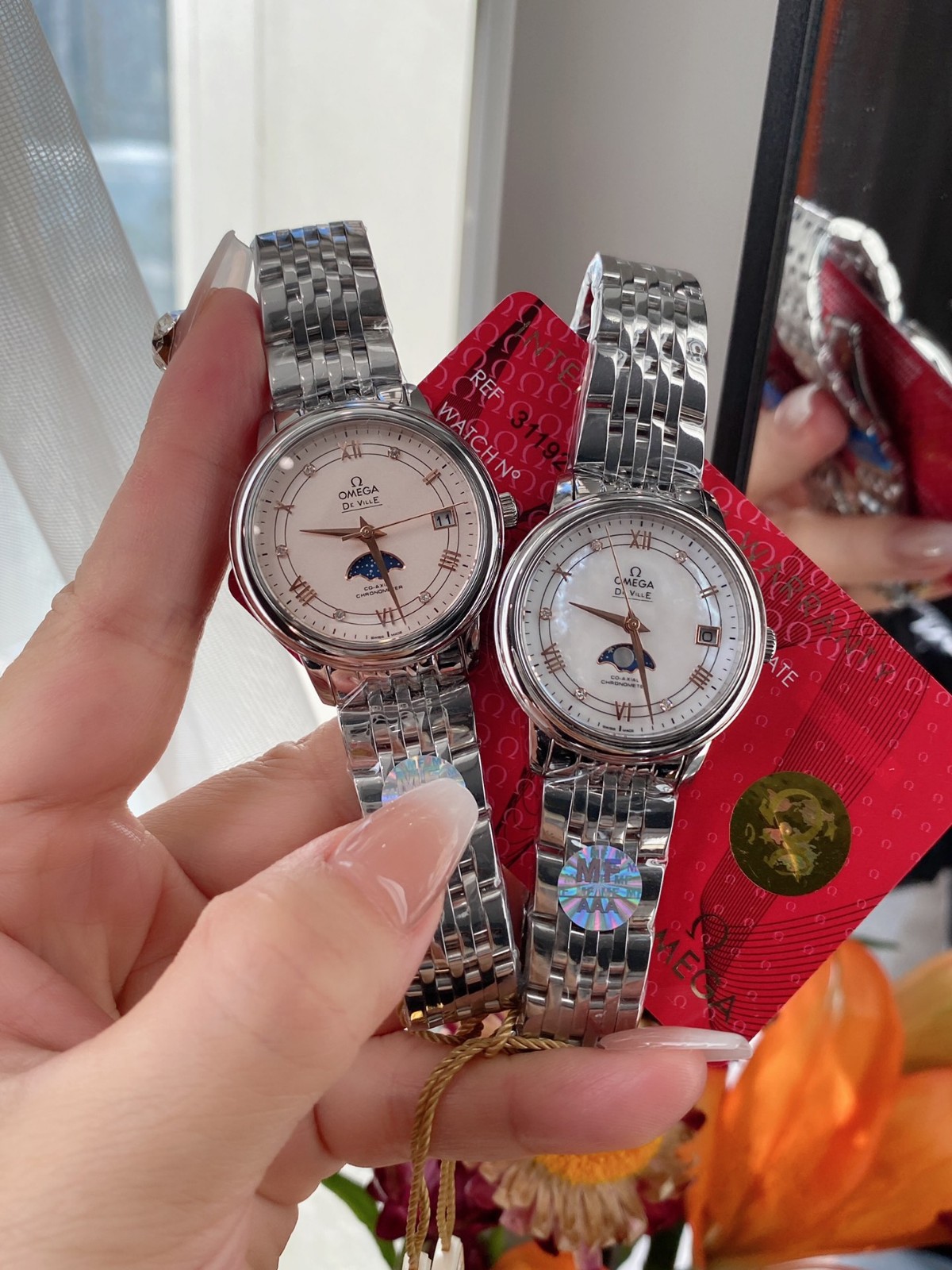 レディース おしゃれ エレガント オメガ 時計 コピー 33mm 日付表示 サファイアガラス 腕時計