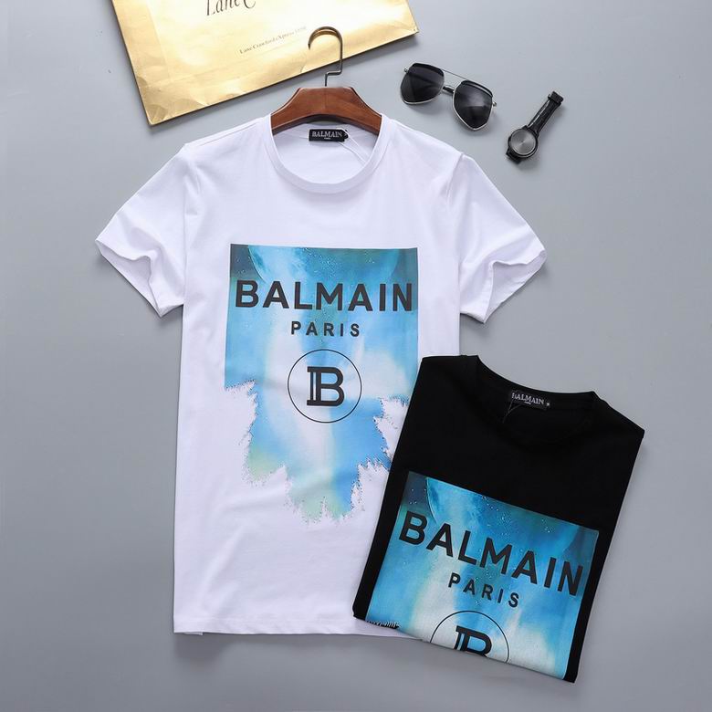 	 カジュアル おしゃれ トップス 着心地いい クルーネック 半袖 バルマン tシャツ コピー シンプル ロゴ プリント *