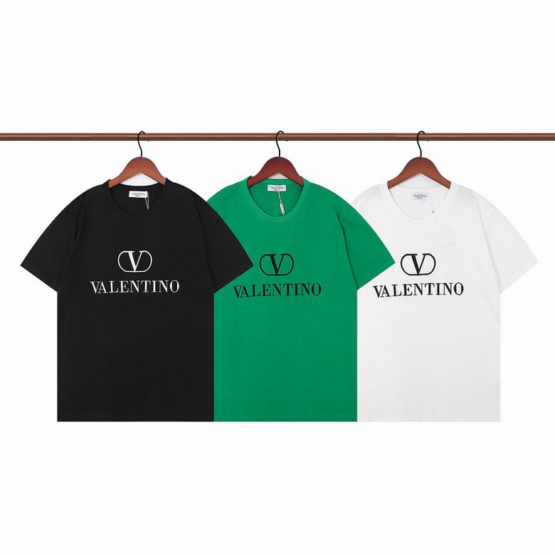 ベーシック ヴァレンティノ Tシャツ コピー クルーネック 半袖 春夏 ロゴ おしゃれ トップス 3色あり 定番