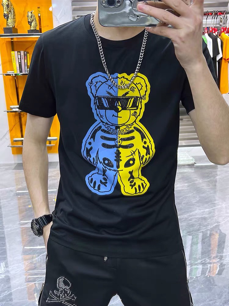 かっこいい カジュアル 春夏 新作 クルーネック ヴェルサーチェ 半袖Tシャツ コピー 快適 メンズ トップス