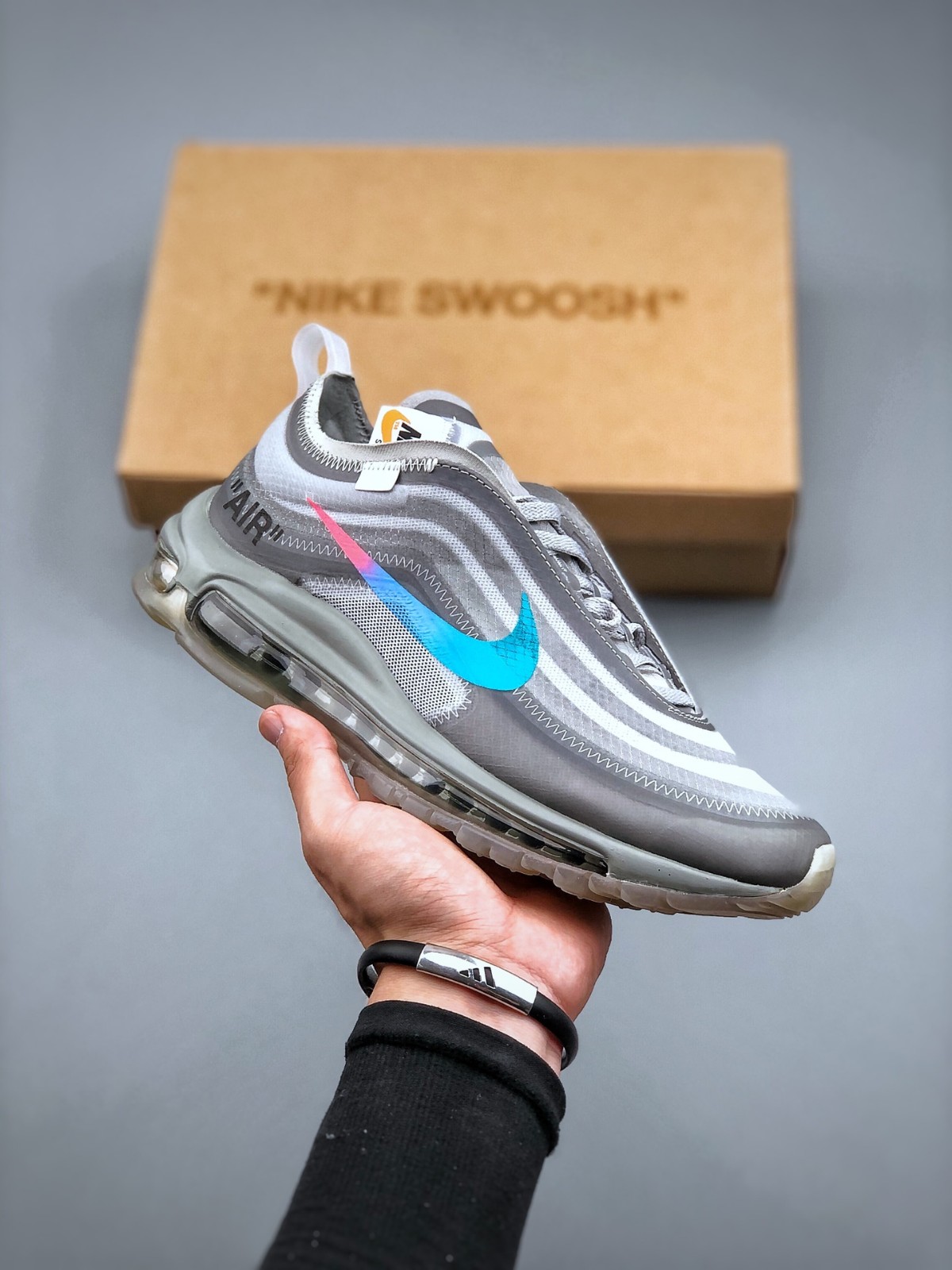 Off-White X Nike Air Max カジュアル ランニングジューズ オフホワイト スニーカー コピー 人気 おしゃれ 