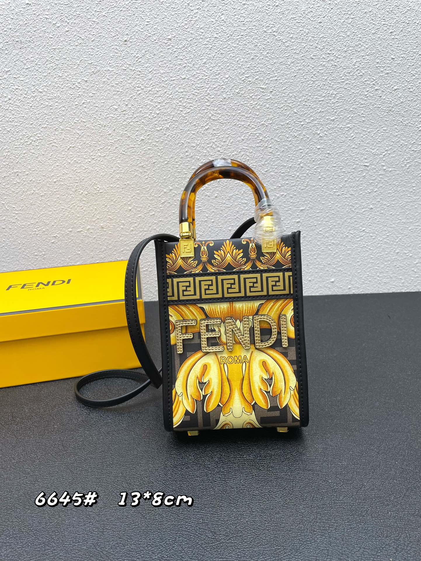 FENDI × VERSACE ミニ トートバッグ フェンディ バッグ 人気 コピー おしゃれ ショルダーバッグ