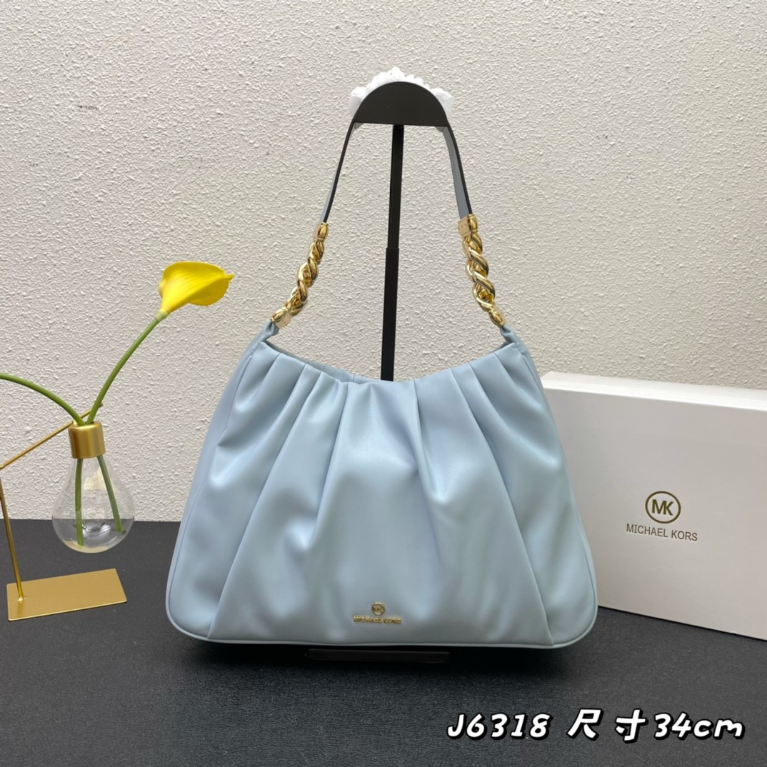爽やか ブルー 柔らかい マイケルコース バッグ 人気 コピー 女性らしい エレガント レディース ハンドバッグ