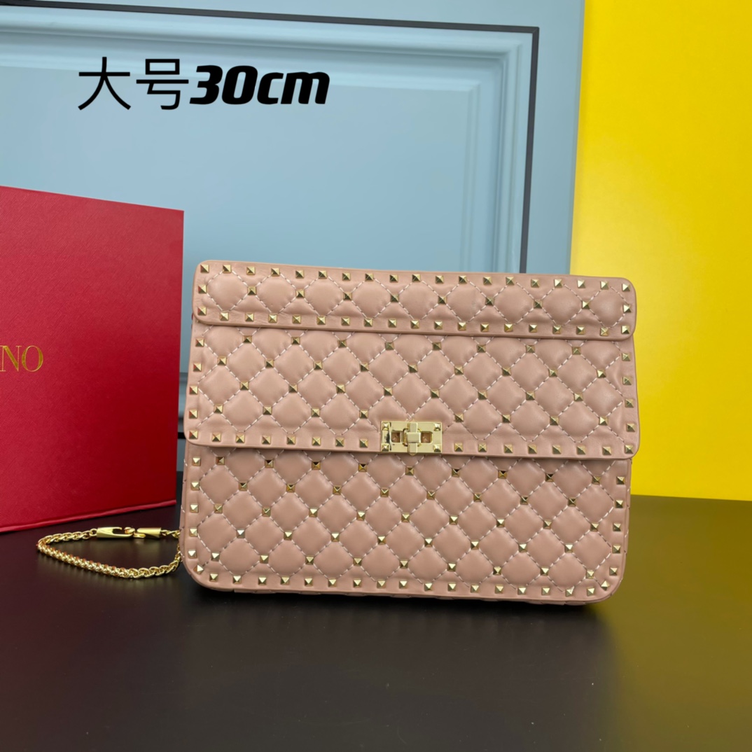 ヴァレンティノ バッグ コピー レディース 人気 ロック スタッズ ショルダーバッグ 定番 チェーン 