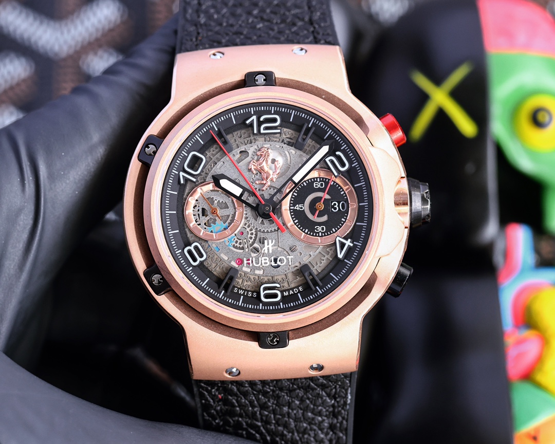 かっこいい エレガント Ferrari GT ウブロ 時計 コピー メンズ 自動巻き 腕時計