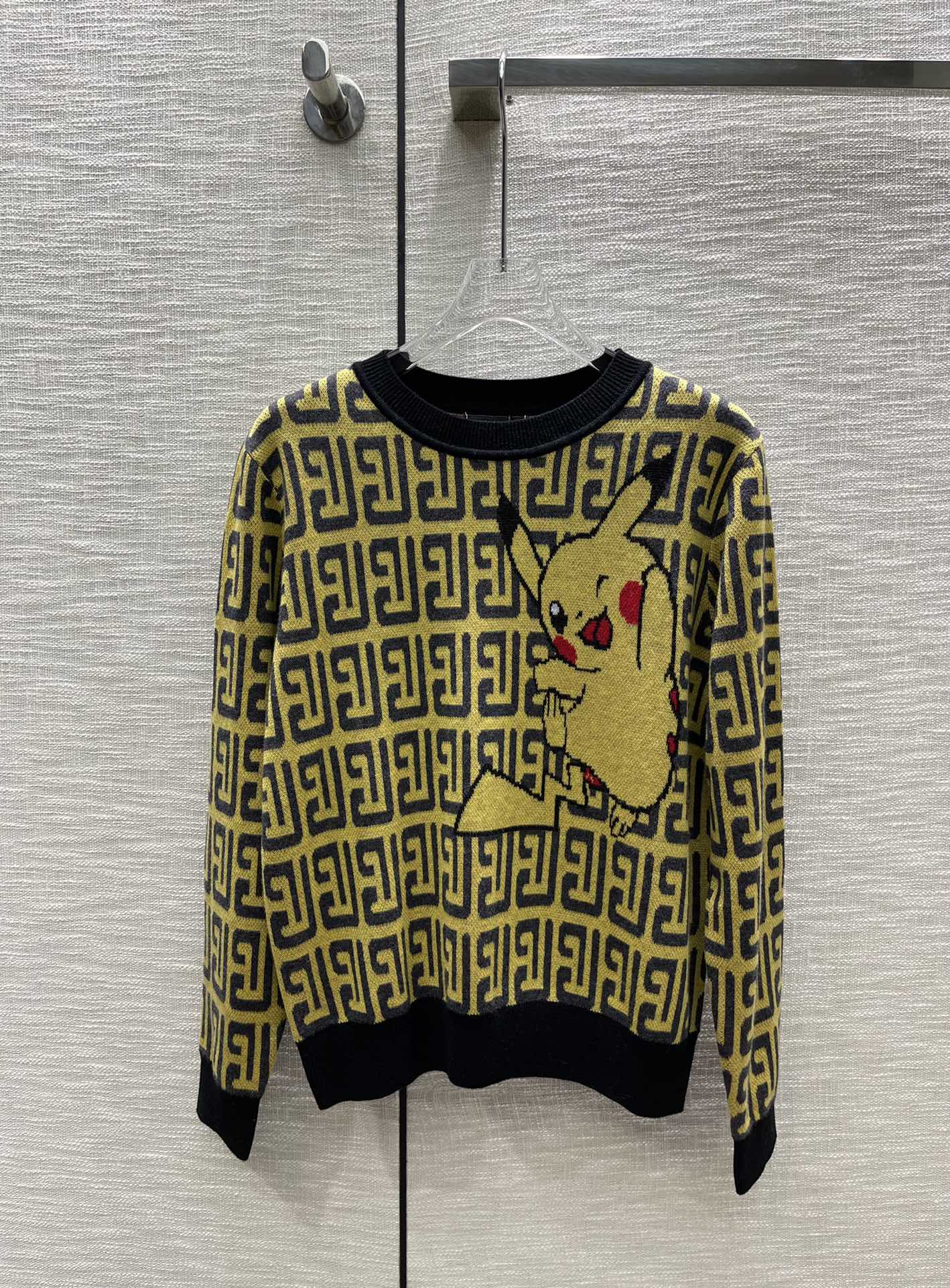 可愛い ピカチュウ モノグラム バルマン セーター コピー 秋冬 おしゃれ 合わせやすい トップス