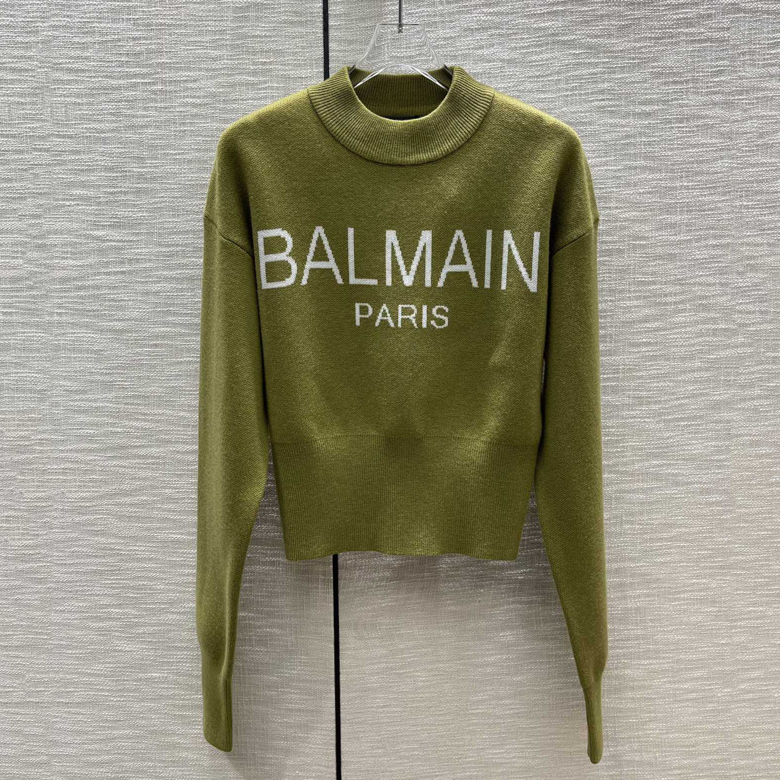コンパクト ロゴ入り バルマン セーター コピー 長袖 エレガント フェミニン レディース ファッション