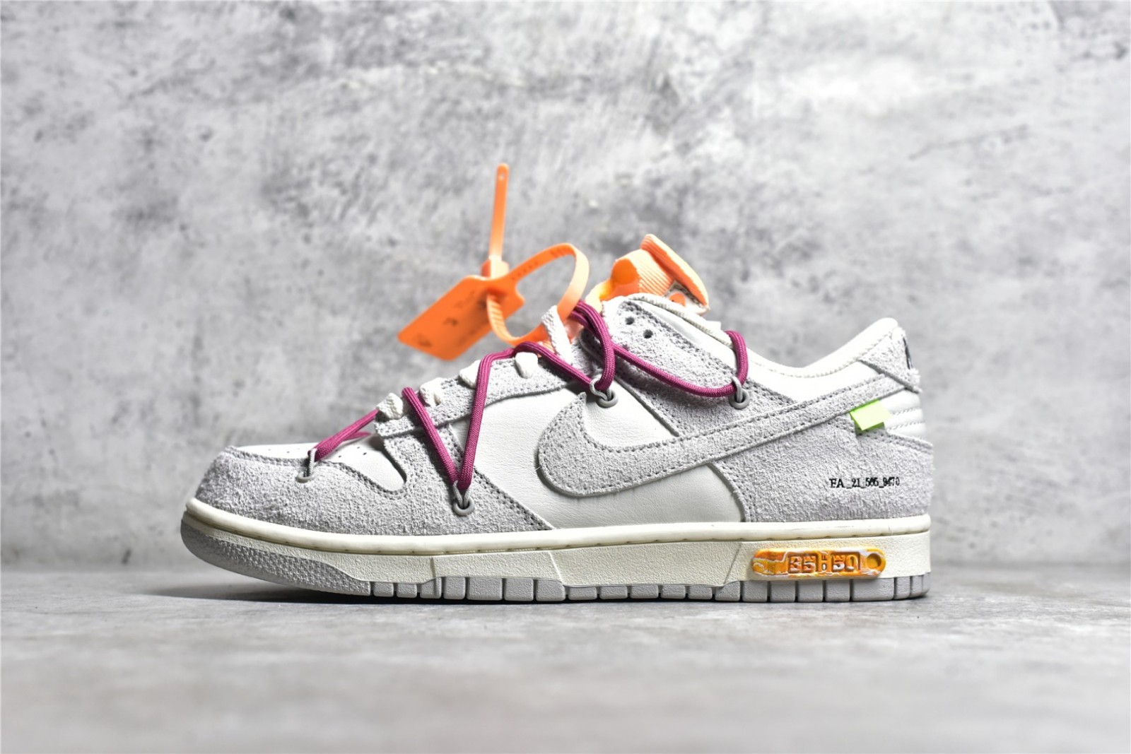 大人気！ユニセックス NIKE X OFF-WHITE DUNK LOW オフホワイト スニーカー コピー 