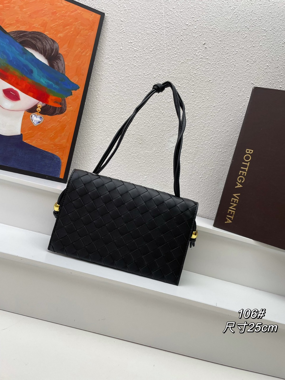 23SS Trio Pouch トリオ ポーチ ストラップ バッグ ボッテガ・ヴェネタ バッグ コピー ブラック
