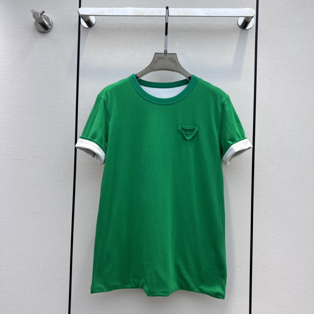ボッテガ・ヴェネタ Tシャツ コピー 春夏 ダブルレイヤー コットン レディース トップス