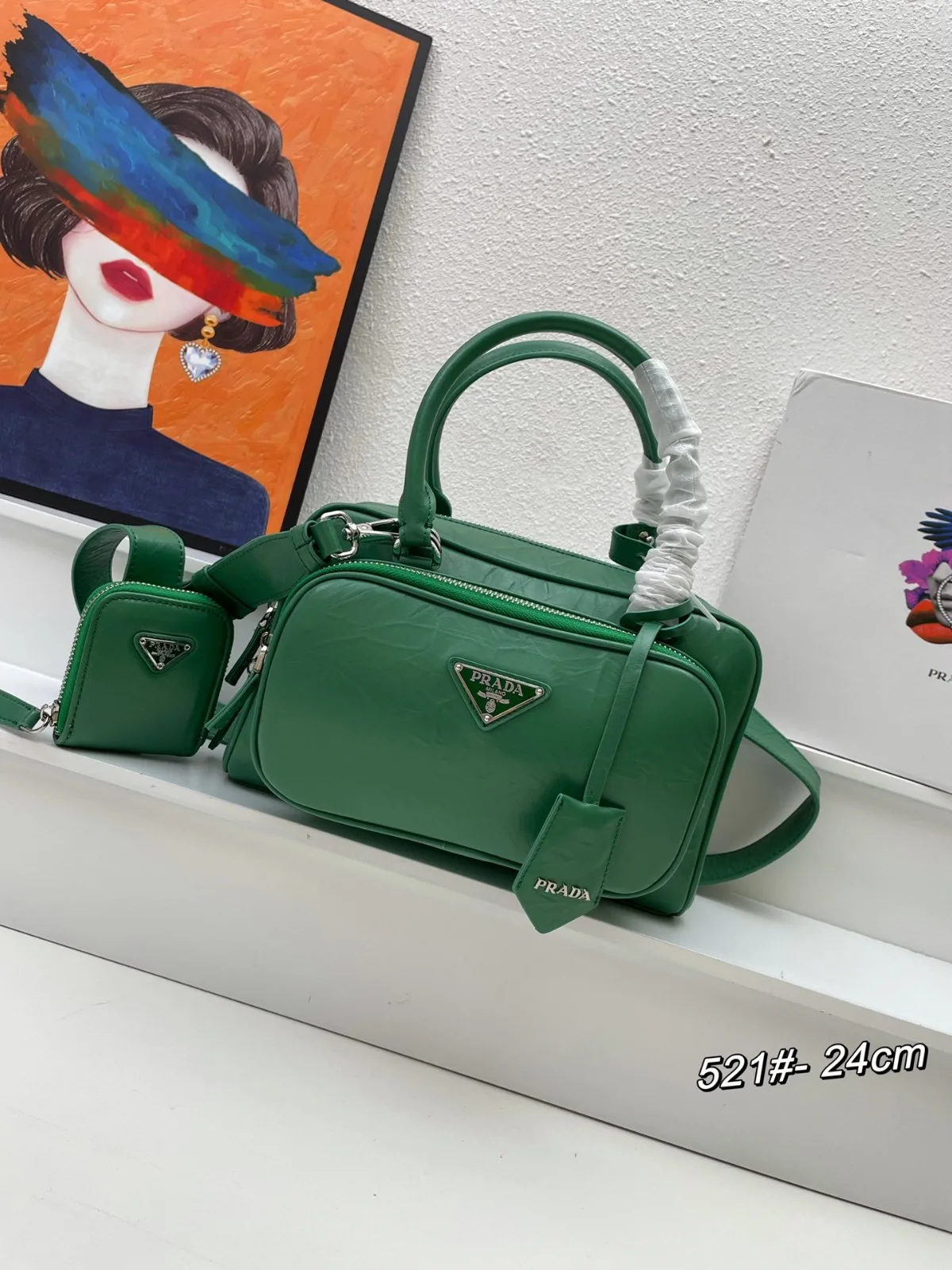 ナッパアンティーク ミニポケット トップハンドルバッグ プラダ バッグ コピー グリーン ナッパアンティーク ミニポケット トップハンドルバッグ プラダ バッグ コピー グリーン
