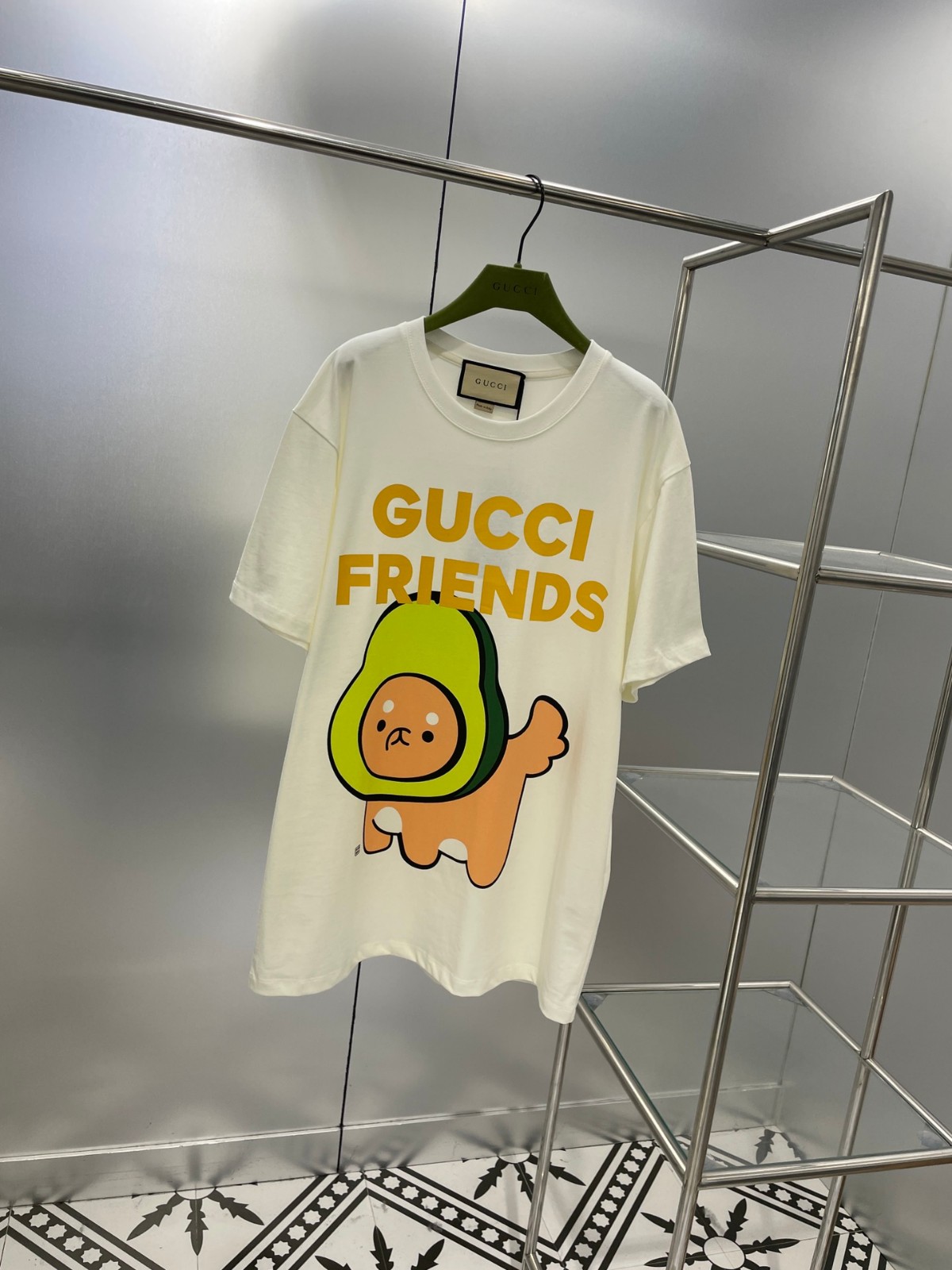 Gucci Friends プリント コットンTシャツ グッチ Tシャツ コピー ユニセックス