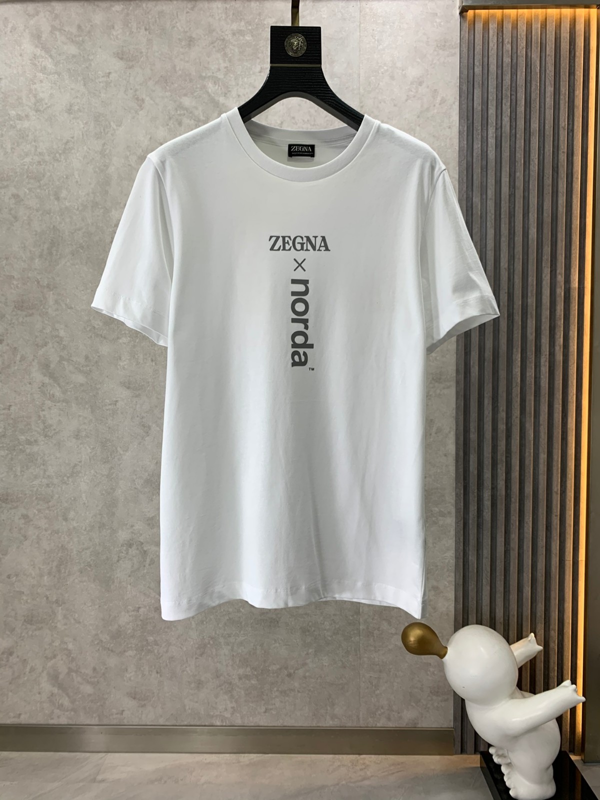 ZEGNA X NORDA プリントコットン 半袖 Tシャツ エルメネジルド・ゼニア Tシャツ コピー ホワイト