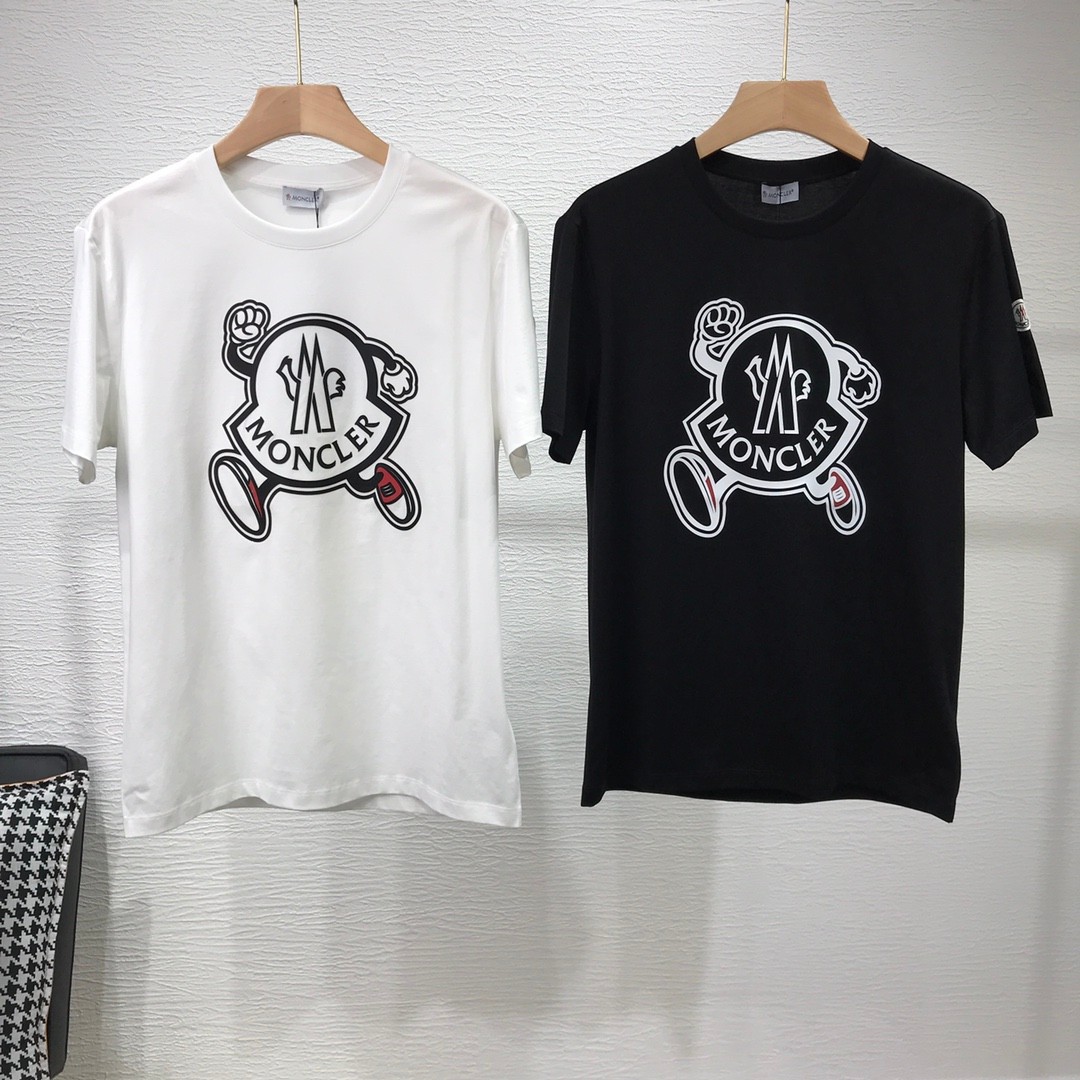 可愛い カジュアル ロゴプリント モンクレール Tシャツ コピー コットン 半袖 トップス