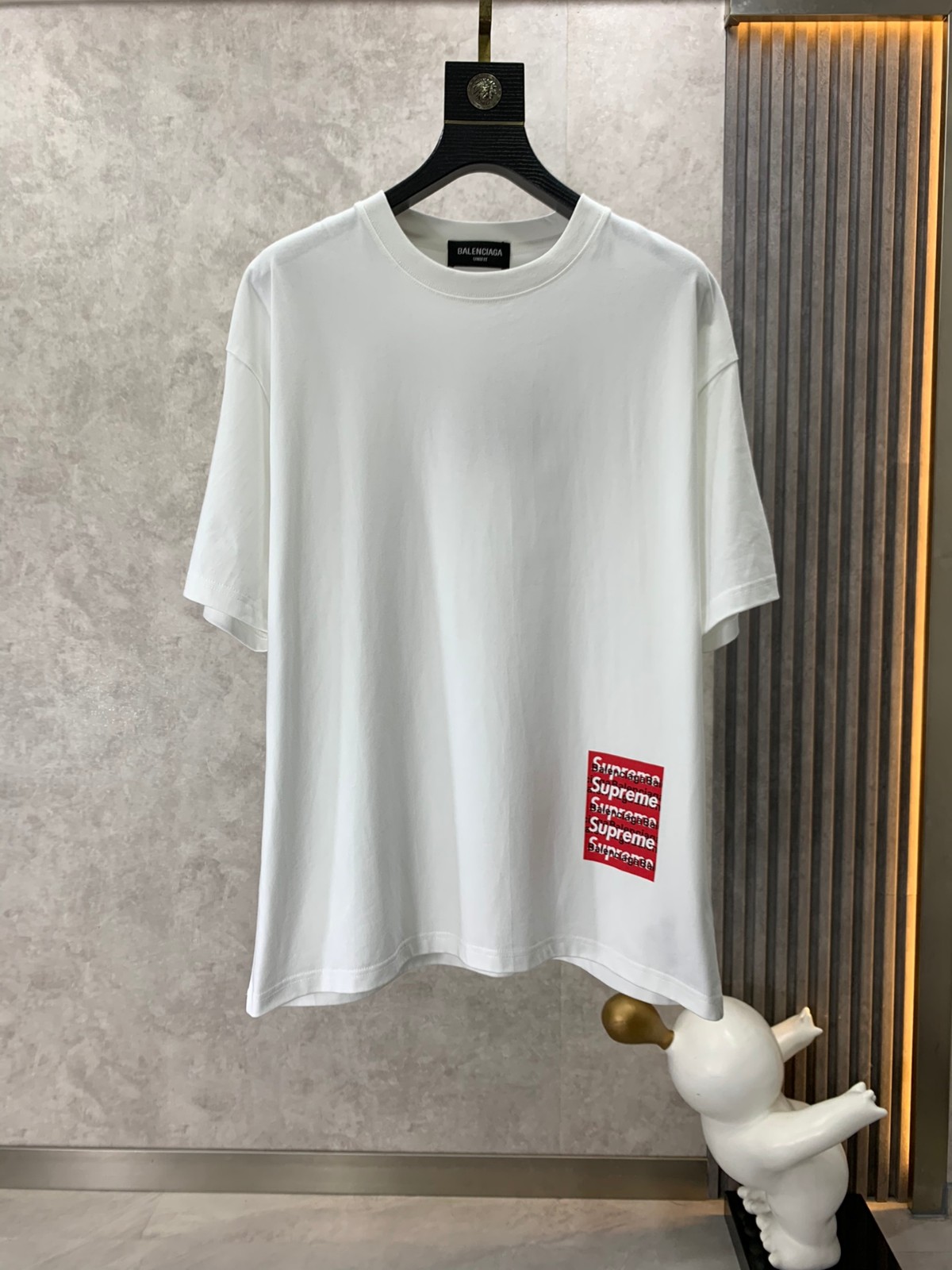 バレンシアガ Tシャツ コピー プリント 人気 カジュアル おしゃれ クルーネック コットン