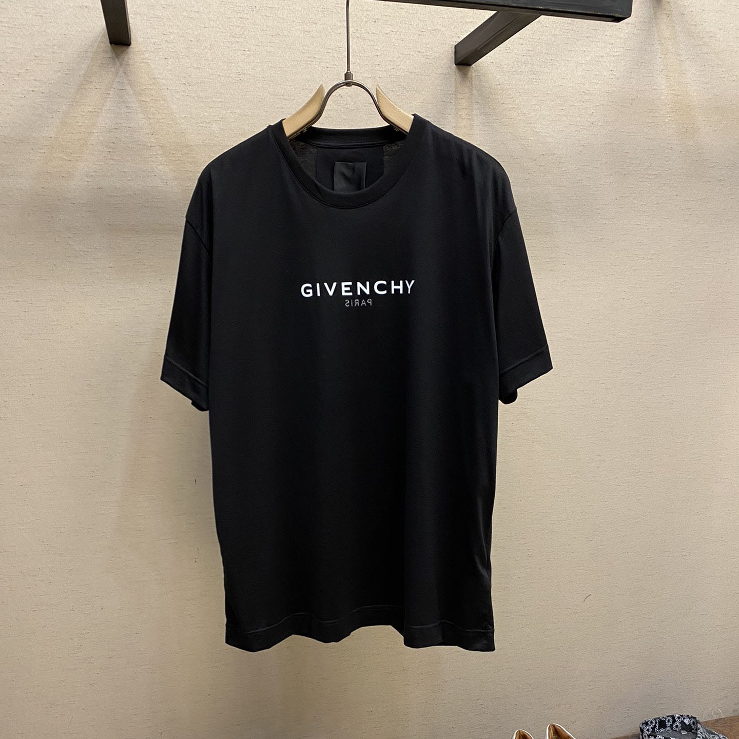 シンプル ジバンシィ Tシャツ コピー ロゴ プリント クルーネック 半袖 トップス