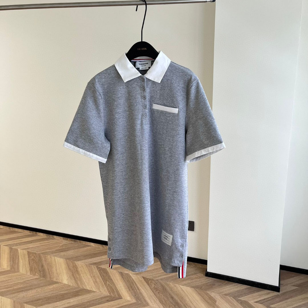 カジュアル ポロネック ミニドレス トムブラウン ワンピース コピー ショートスリーブ