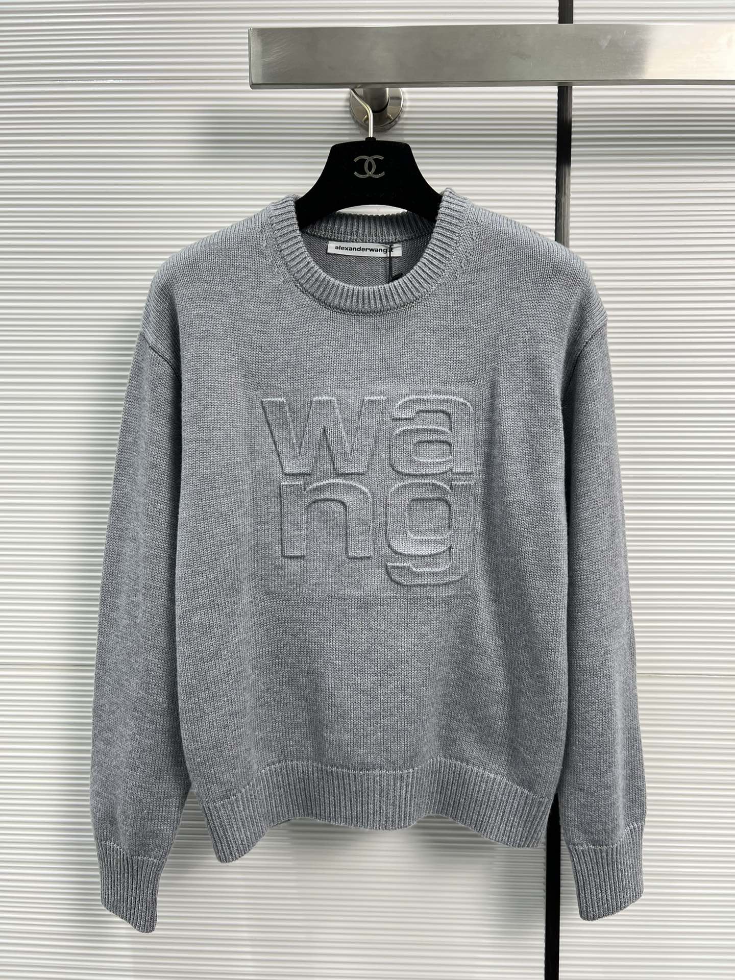 アレキサンダーワング セーター コピー シンプル ロゴ ウールセーター 