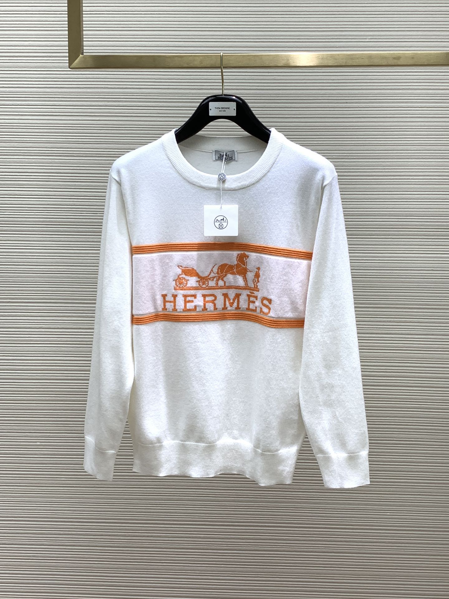 エルメス セーター コピー シンプル おしゃれ クルーネック ニット
