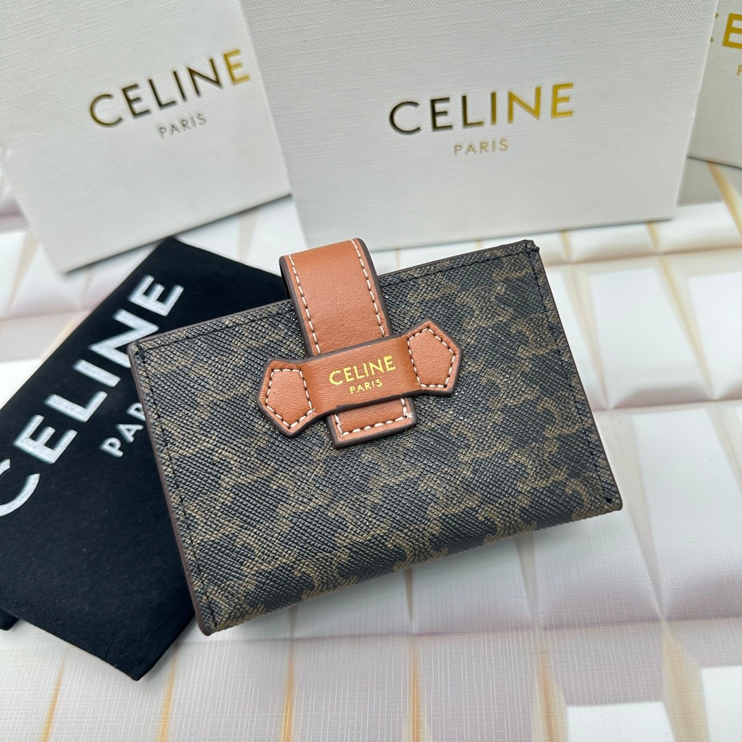 セリーヌ CELINE アコーディオン カードホルダー コピー トリオンフ