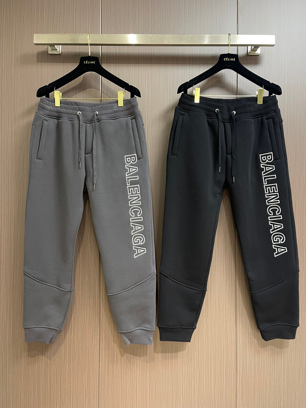 秋冬 裏起毛 ロゴ スウェットパンツ バレンシアガ パンツ コピー メンズ