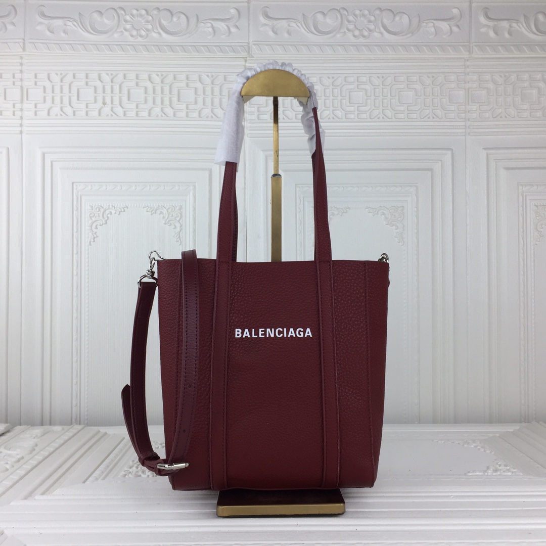 定番 人気 EVERYDAY ミニ トートバッグ バレンシアガ バッグ コピー ダークレッド