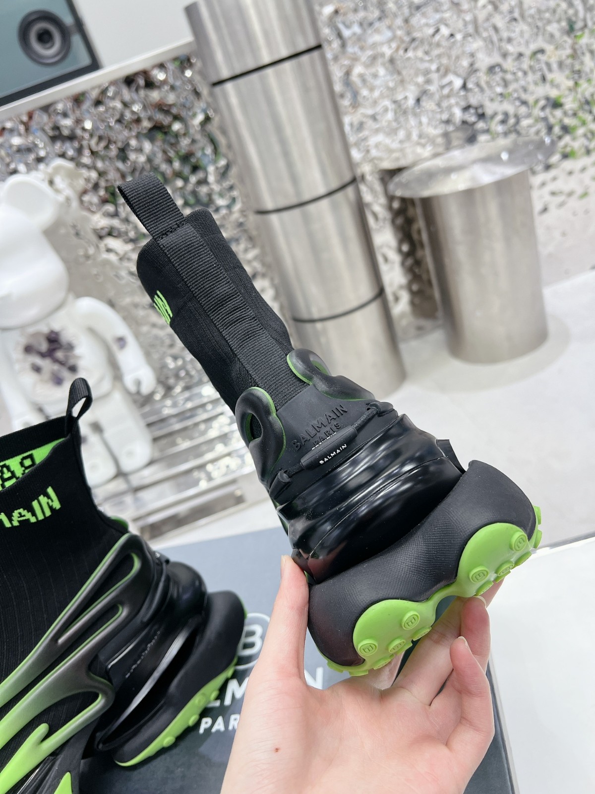 バルマン スニーカー スーパーコピー Unicorn メッシュ＆レザー